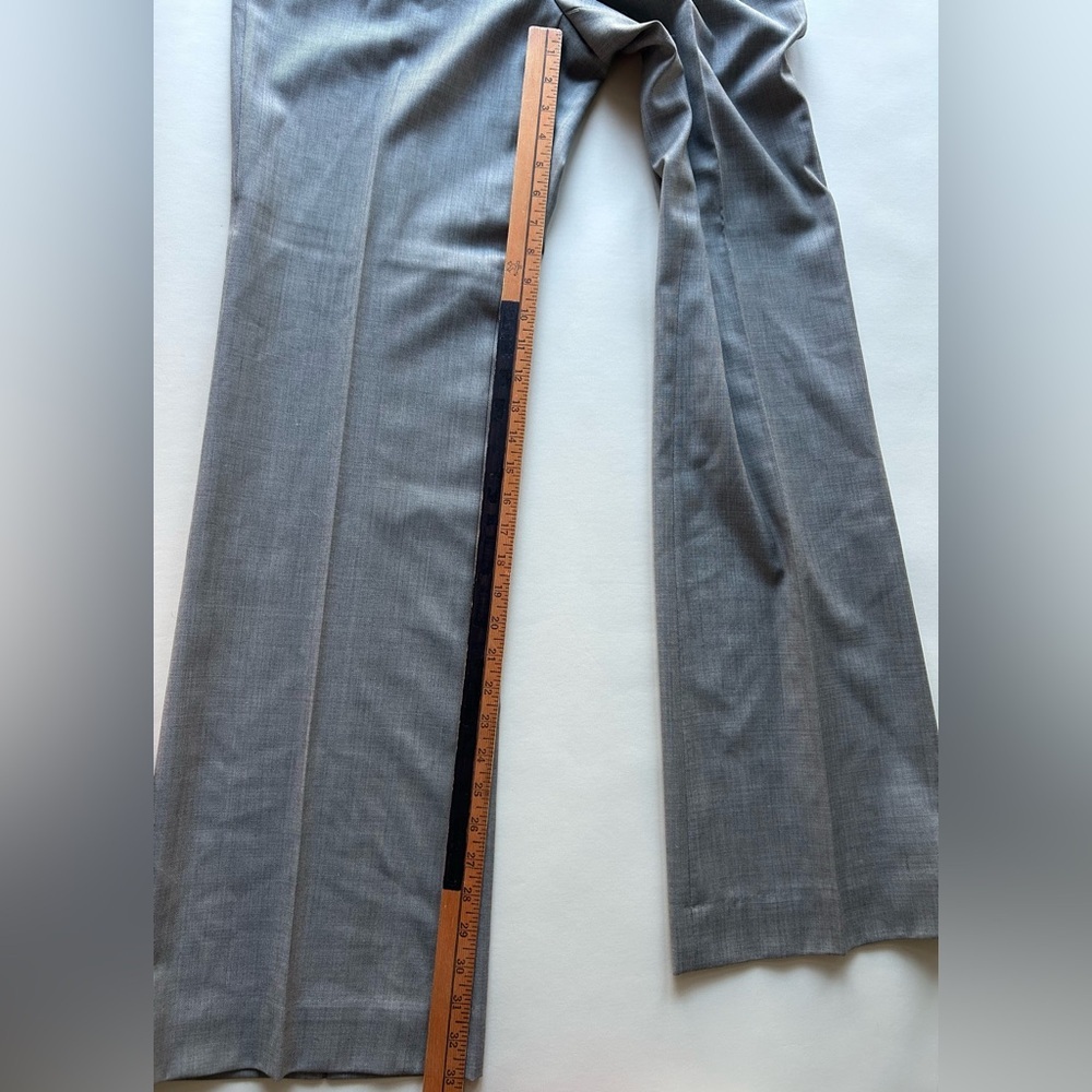 New Classiques Entier Gray Women's Trousers size 8 100% wool /laine - Picture 3 of 10